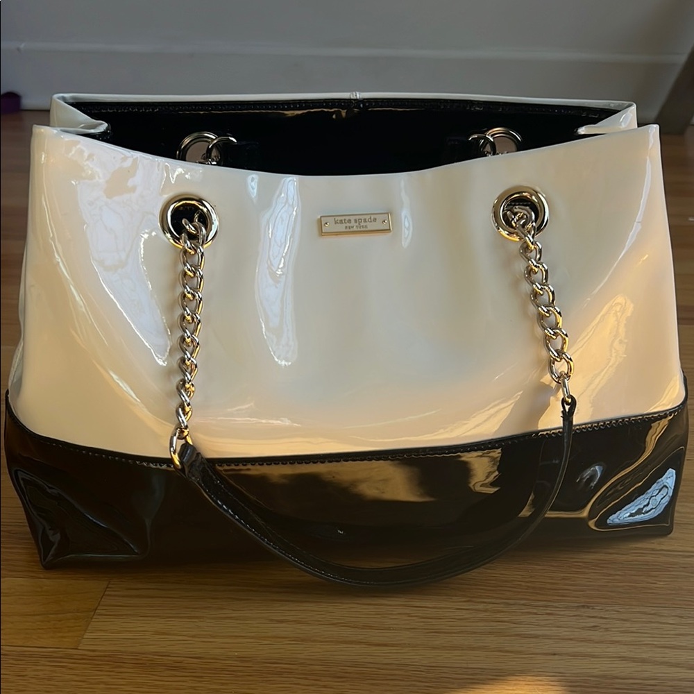 Kate Spade Black and Cream Women's Bag